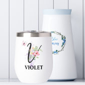 Eleganter Script Letter V Monogramm Personalisiert