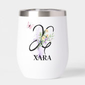 Eleganter Script Letter X Monogram Personalisierte (Rückseite)