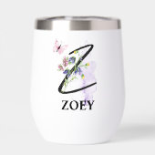 Eleganter Script Letter Z Monogram Personalisierte (Rückseite)