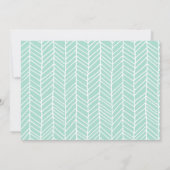 Eleganter Script Mint Green Foto Abschluss Ankündigung (Rückseite)