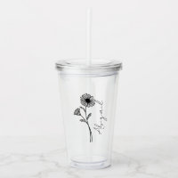 Eleganter Script Name April Monat Geburt Blume Dai