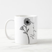 Eleganter Script Name April Monat Geburt Blume Dai