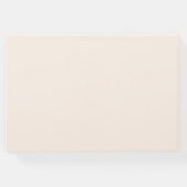 Eleganter, Script-Schriftart, Beige Hochzeit Gästebuch (Rückseite)