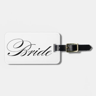 Eleganter Script Schriftart Bride Gepäckanhänger F
