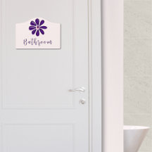 Eleganter Script-Schriftart Dunkle Lila Blume Dood