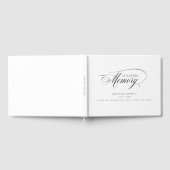 Eleganter, Script-Schriftart "In Love Memory" Beer Gästebuch (Voll)