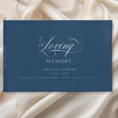 Eleganter, Script-Schriftart "In Love Memory" Beer Gästebuch