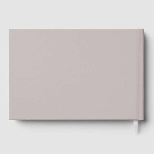 Eleganter, Script-Schriftart "In Love Memory" Beer Gästebuch (Rückseite)