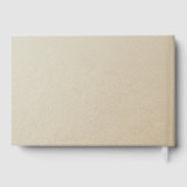 Eleganter, Script-Schriftart "In Love Memory" Beer Gästebuch (Rückseite)