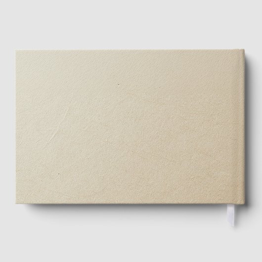 Eleganter, Script-Schriftart "In Love Memory" Beer Gästebuch (Rückseite)