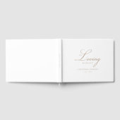 Eleganter, Script-Schriftart "In Love Memory" Beer Gästebuch (Voll)