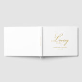 Eleganter, Script-Schriftart "In Love Memory" Beer Gästebuch (Voll)