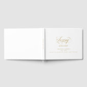 Eleganter, Script-Schriftart "In Love Memory" Beer Gästebuch (Voll)
