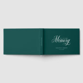 Eleganter, Script-Schriftart "In Love Memory" Beer Gästebuch (Voll)