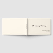 Eleganter, Script-Schriftart "In Love Memory" Beer Gästebuch (Voll)