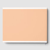 Eleganter, Script-Schriftart, Peach Wedding Gästebuch (Rückseite)