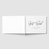Eleganter, Script-Schriftart, White, Wedding Guest Gästebuch (Voll)