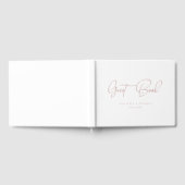 Eleganter, Script-Schriftart, White, Wedding Guest Gästebuch (Voll)