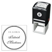 Eleganter Script Typografy Ex Libris Individuelle Permastempel (Beispiel)