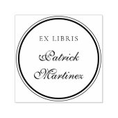 Eleganter Script Typografy Ex Libris Individuelle Permastempel (Design)