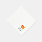 Eleganter Script Typografy Family Erntedank Serviette (Ecke)