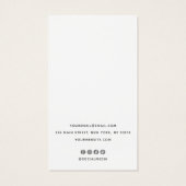 Eleganter Script White Oring Display Holder (Rückseite)