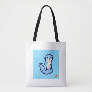 "Eleganter Sea Otter Logo Bag - Einfach, leicht bl Tasche