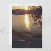 Eleganter See Einladung (Rückseite)