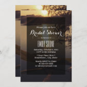 Eleganter See Einladung (Vorne/Hinten)