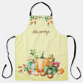 Eleganter Segen Herbst Ernte Erntedank Schürze (Vorderseite)