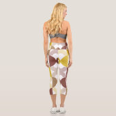 Eleganter Senf, modern, niedlich Capri Leggings (Rückseite)