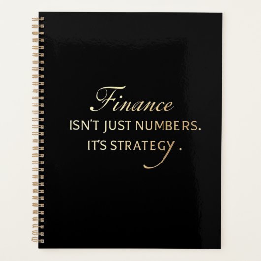 Eleganter Serif-Planer für Finanzfachleute Planer (Vorderseite)