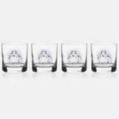 Eleganter Sheltie Whiskyglas (Hinten)