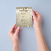 Eleganter Shiny Glitzer Gold Flyer (Gruppe)