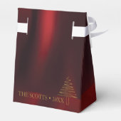 Eleganter Shiny Golden Weihnachtsbaum Geschenkschachtel (Rückseite)