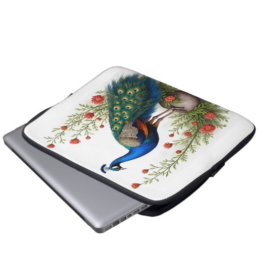Eleganter Siam Peacock Laptop-Sieb 30 cm Laptopschutzhülle (Vorne Knopf)