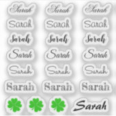 Eleganter Signature scriptname - Sarah/Lucky Set S Aufkleber (Vorderseite)