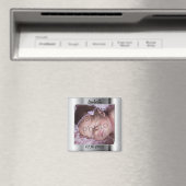 Eleganter Silber-Foto-Rahmen Magnet (In Situ (Geschirrspüler))