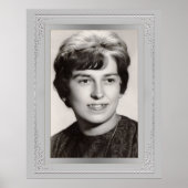 Eleganter Silber-Rahmen - Benutzerdefiniertes Foto Poster (Vorne)