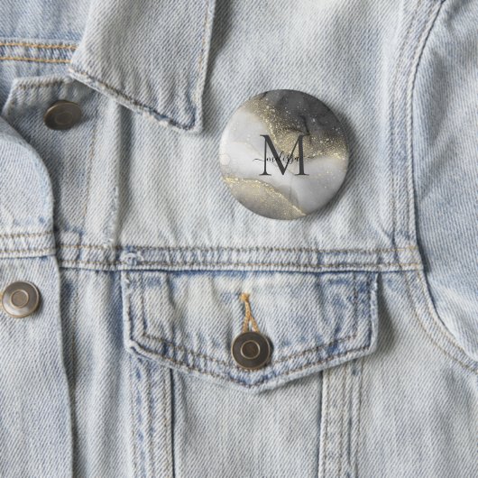Eleganter Silber- und Goldname Button (Beispiel)