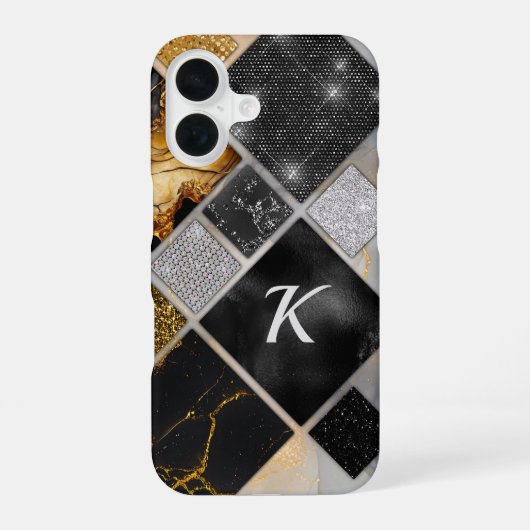 Eleganter, silberfarbener Case-Mate iPh iPhone 16 Hülle (Rückseite)
