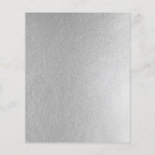 Eleganter silberfarbener Flyer (Hinten)