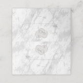 Eleganter Silbermarmor Wir machen noch immer die V Platzkarte (Außenseite Aufgefaltet)