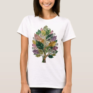 Eleganter Silberner ABSTRACT ART Kunstdruck T-Shirt