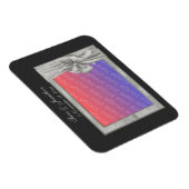 Eleganter silberner Bilderrahmen personalisiert Ho Magnet (Rechte Seite)