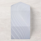 Eleganter silberner Chic All In One Einladung (Außenbereich)