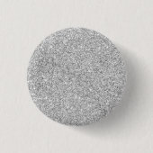 Eleganter silberner Glitzer Button (Vorderseite)