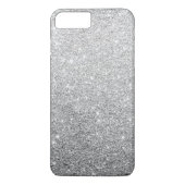 Eleganter Silberner Glitzer Case-Mate iPhone Hülle (Rückseite)