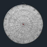 Eleganter silberner Glitzer Dartscheibe<br><div class="desc">Eleganter silberner Glitzer</div>