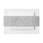 Eleganter silberner Glitzer Einladungsbanderole (Vorderseite Beispiel)